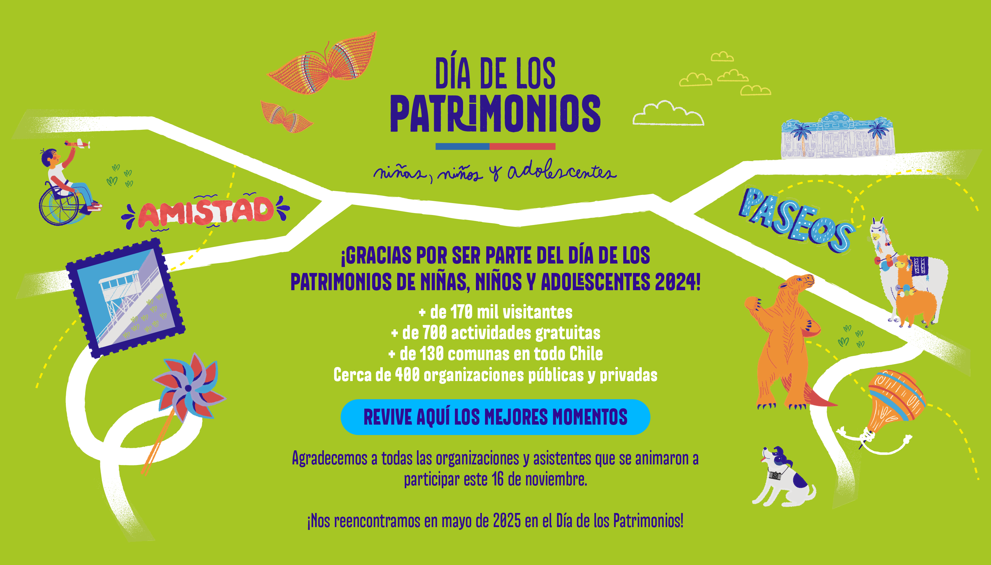 Día de los Patrimonios de Niñas, Niños y Adolescentes, Sábado 16 de noviembre de 2024