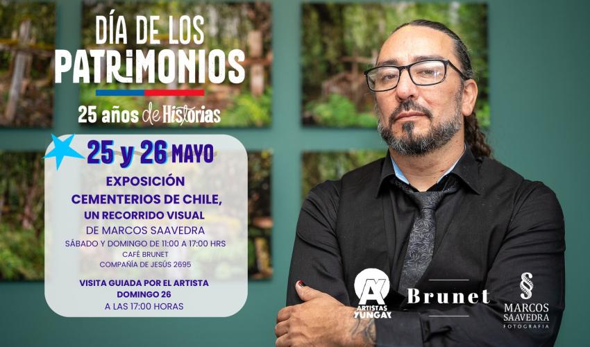 Exposición Fotográfica y visita guiada por "Cementerios de Chile, un recorrido visual" del artista Marcos Saavedra