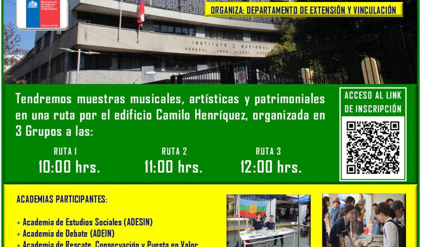 AFICHE INSTITUTO NACIONAL EN EL DÍA DE LOS PATRIMONIOS 2024