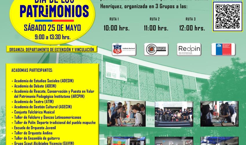 AFICHE EL INSTITUTO NACIONAL EN EL DÌA DE LOS PATRIMONIOS 2024_H