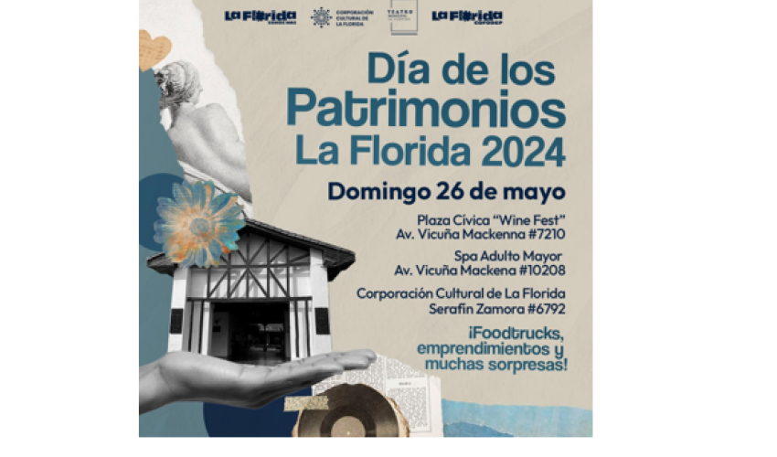 Participa del Día de Los Patrimonios: Recorridos guiados, danza, música en vivo, y muchas sorpresas.